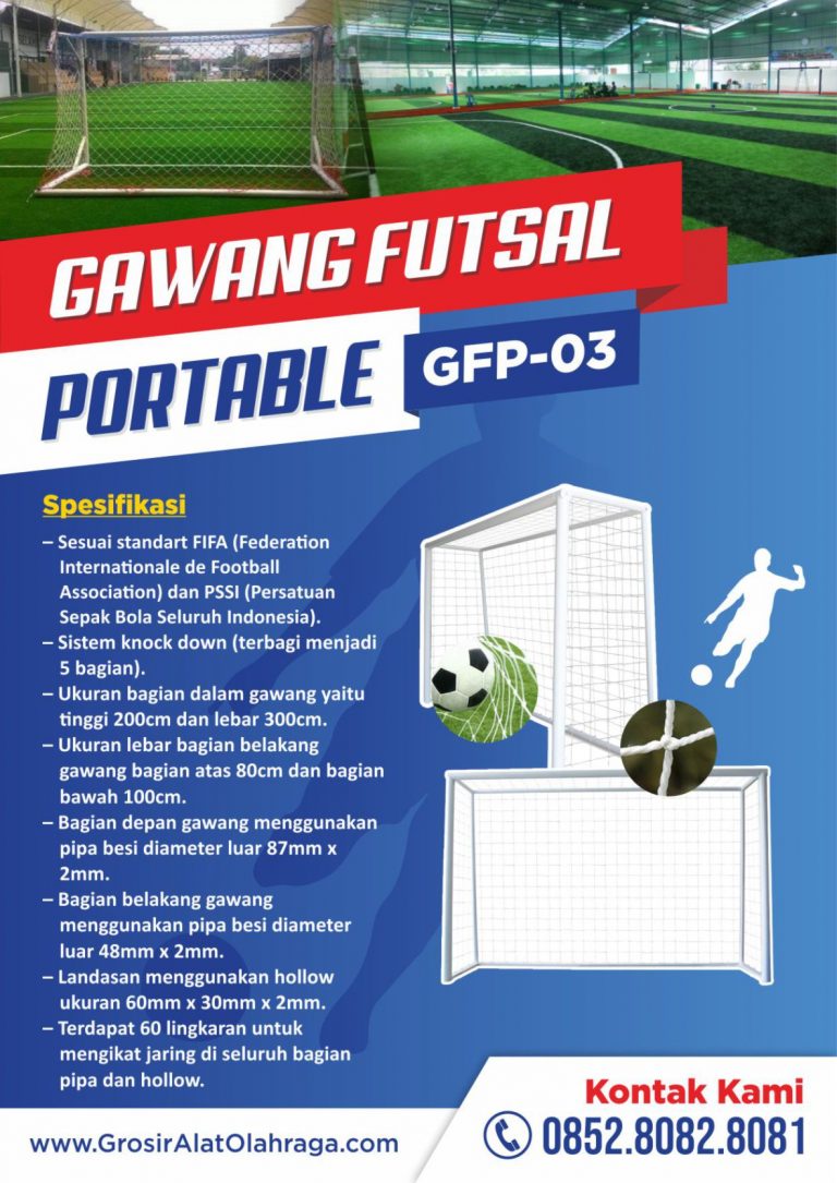 gawang futsal portable gfp-03