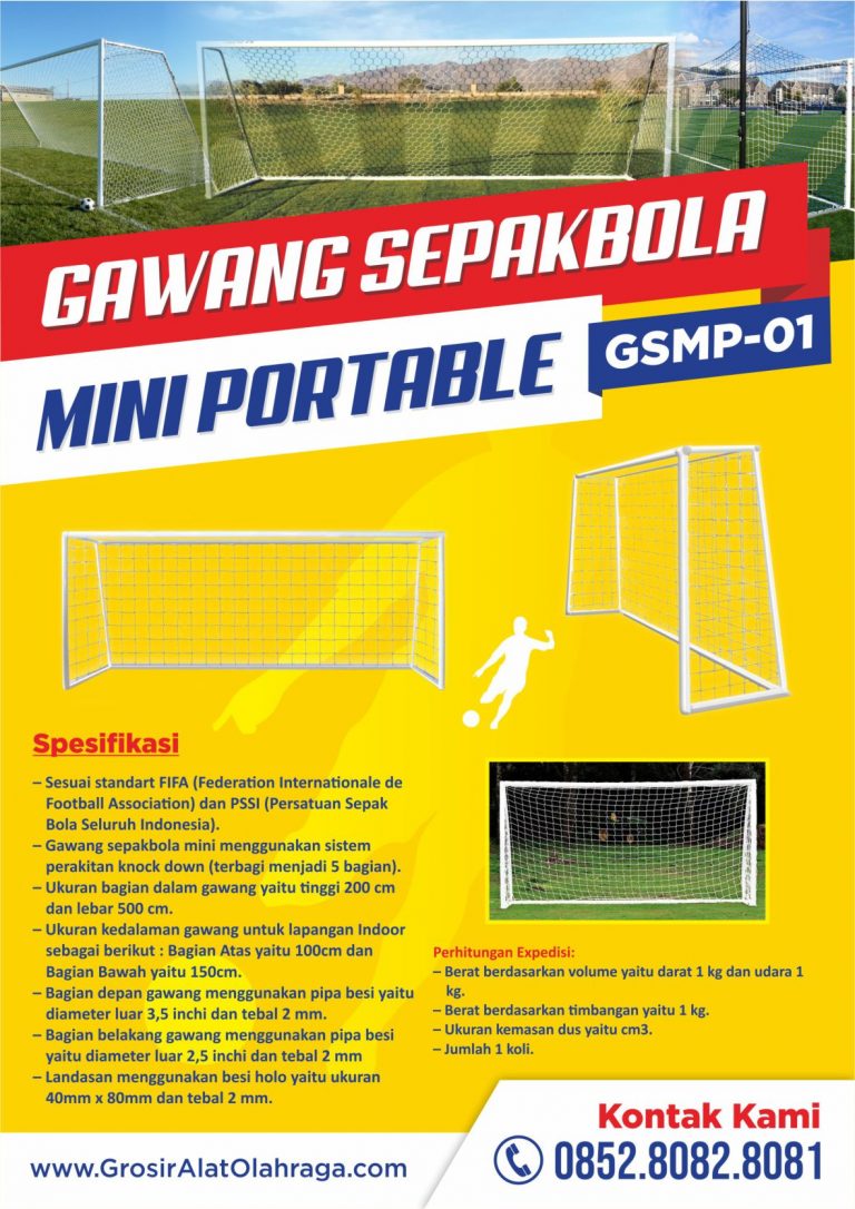 gawang sepakbola mini portable gsmp-01