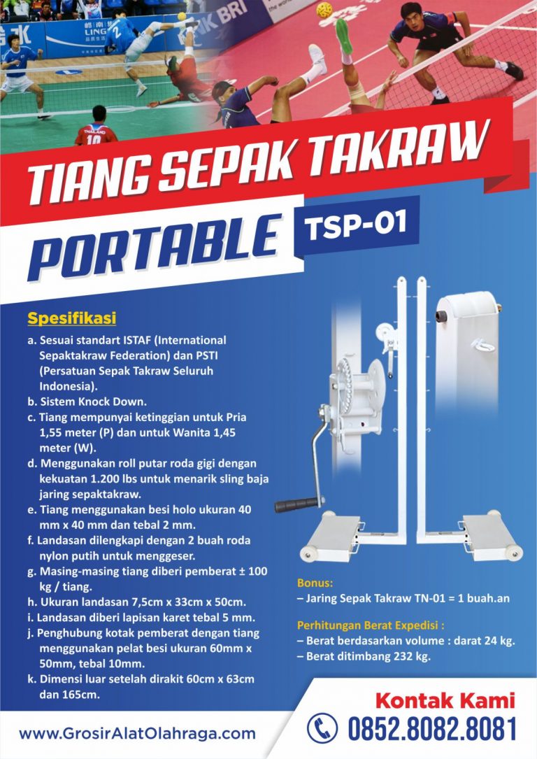 tiang sepak takraw portable tsp-01