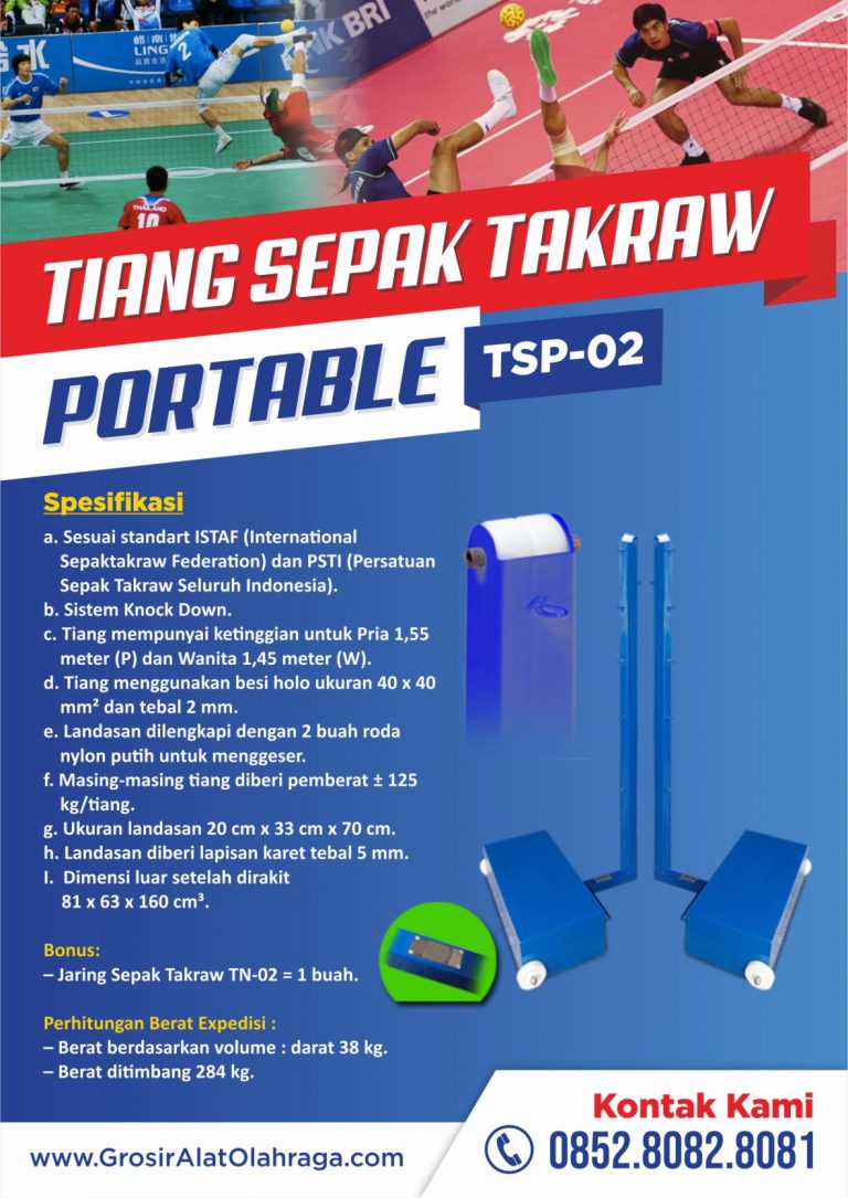tiang sepak takraw portable tsp-02